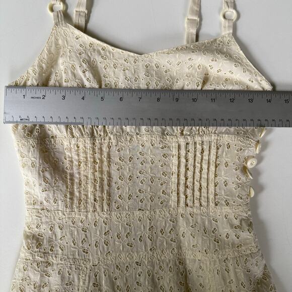 Luella for Target Dress Cream Eyelet Y2K Collectible 100% Cotton Women's Size XS - Picture 12 of 13